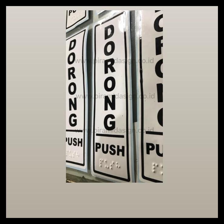 

BEST DEAL STIKER BRAILE SIGN TARIK DORONG PUSH PULL LABEL PINTU PENANDA TANDA