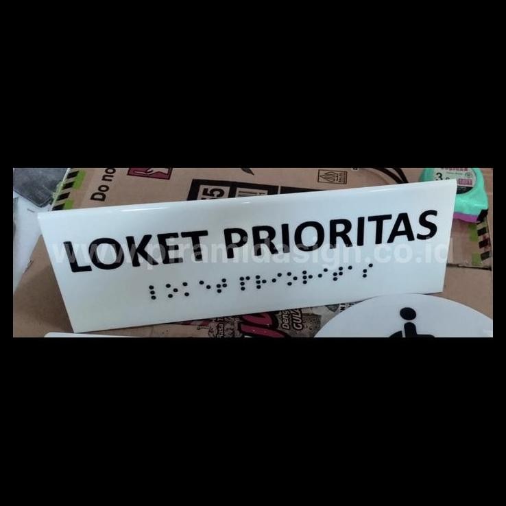 

TERBARU SIGN BRAILE SEGITIGA MEJA LOKET PENDAFTARAN PELAYANAN PRIORITAS !!!!!