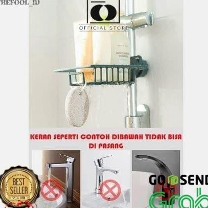 Rak Sabun - Tempat Cuci Piring - Gantung Kain Lap Tempat Spons - Biru