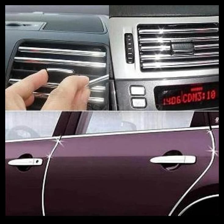 HOT DEAL LIST PINTU DEKORASI CHROME (4 MTR) MOBIL HONDA CITY 