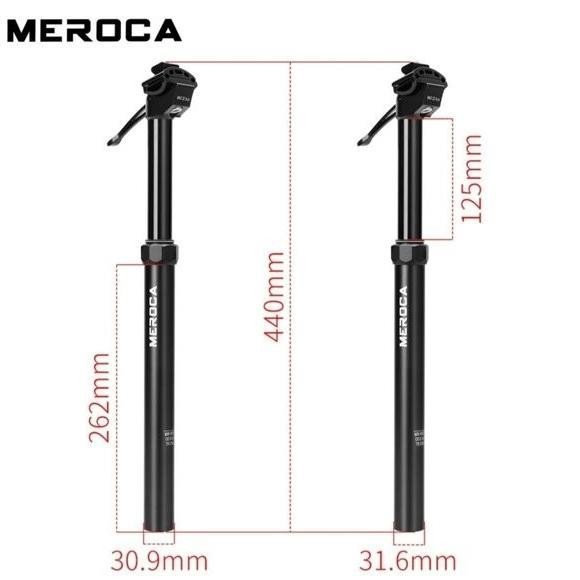 Meroca Dropper Seatpost Hydraulic Hidrolik Seatpost Sepeda Original Dan Terpercaya