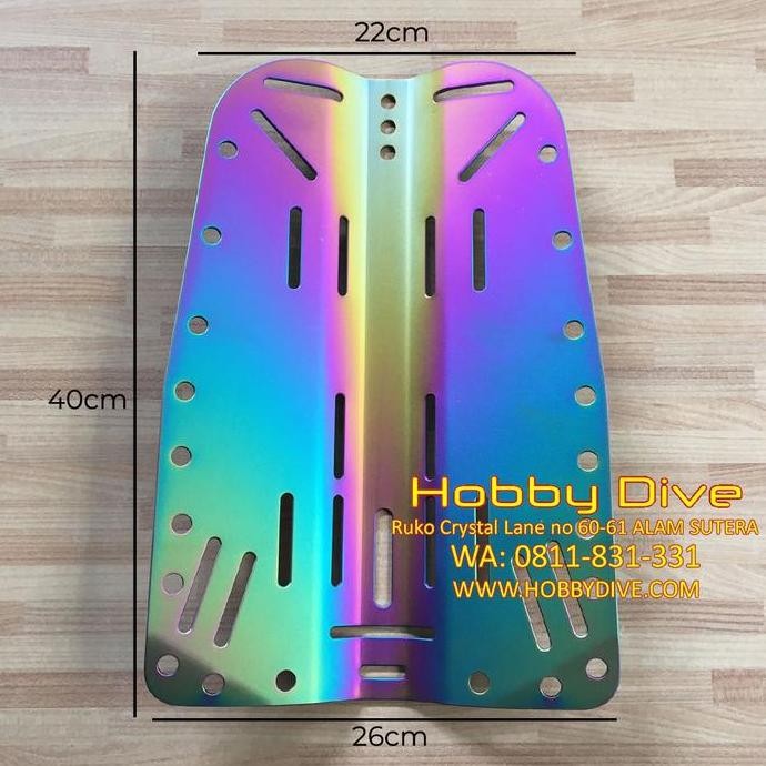 Backplate Bcd Donut - Titanium - Rainbow Scuba Diving Hd-580