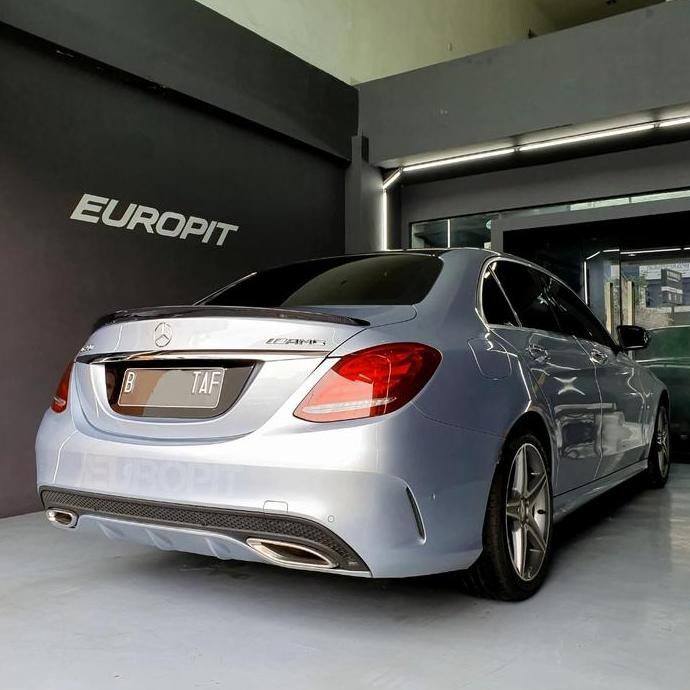 CARBON DUCKTAIL C CLASS W205 C200, C180,C250,C300 ORIGINAL DAN TERPERCAYA