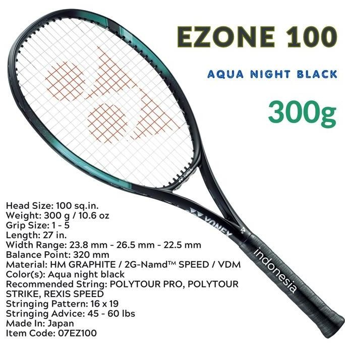 Yonex EZONE 100 300g Aqua night black - racket tennis