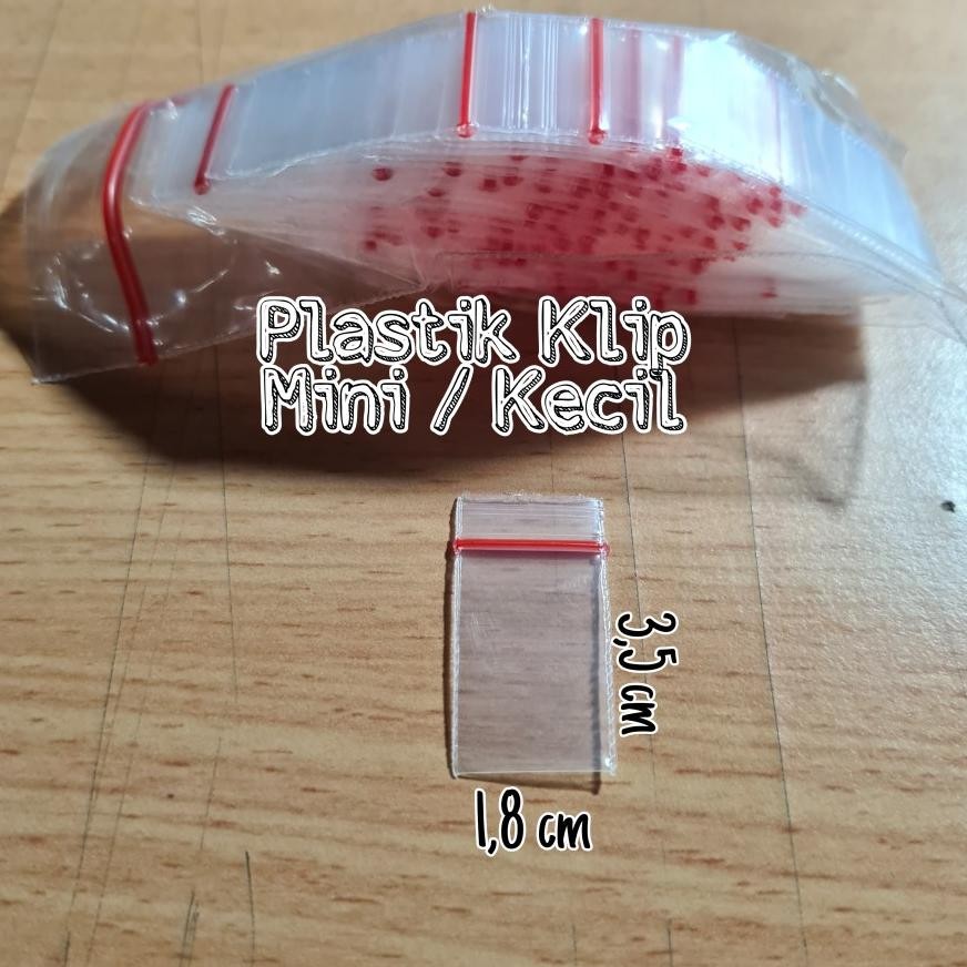 Original Plastik Klip Kecil 1,8 X 3,5 Isi 10Pack Ik69