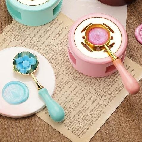 

KZLY Style Perlengkapan Stempel Lilin Retro / Tungku Pembakaran Lilin / Sendok Pembakaran Lilin / Lilin Wax Stamp / Stempel Surat / Seal / Wax Seal Stamp Stick / Sealing Wax Stamp Kit