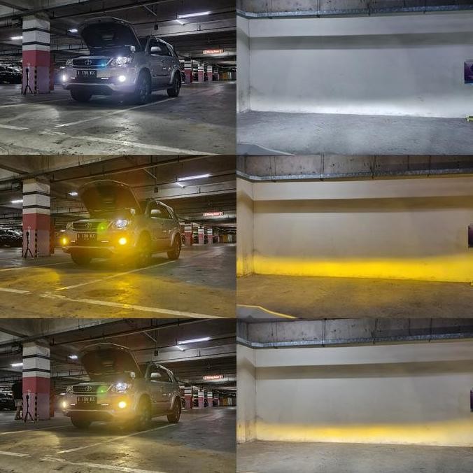 Paket Upgrade Lampu Led Macrone Fortuner VNT Foglamp (3 Warna)