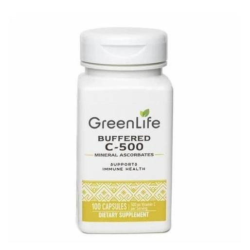 

GreenLife Buffered C 500 Ascorbates 100 capsules