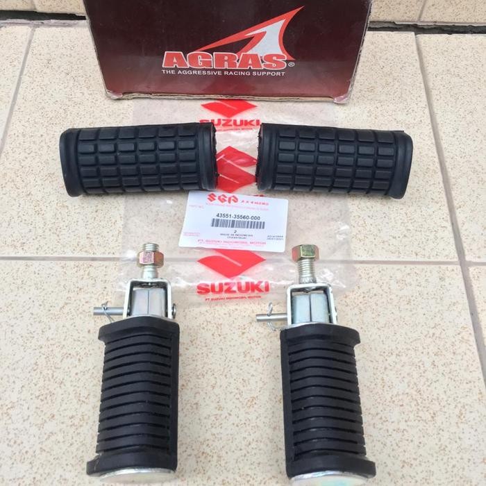 Karet Postep Footstep Step Depan Belakang Suzuki RC80 RC 100 Dk Bravo