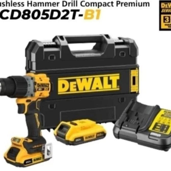 HARGA DISC - DeWALT DCD805D2T HAMMER DRILL DCD805N DCD805 GARANSI RESMI Bor Tembok