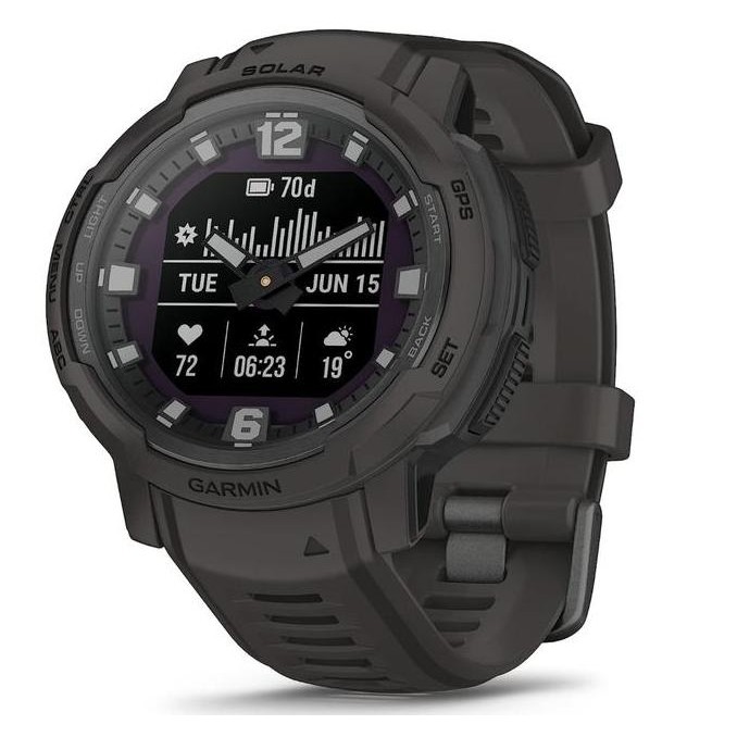 

armin Instinct Crossover Solar, Rugged Hybrid Smartwatch with Solar Charging Capabilities, Analog Hands and Digital Display