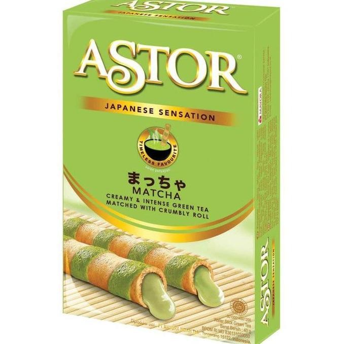 

Wafer Astor 40 Gram Rasa Coklat/Matcha/Vanilla Snack Enak Makanan Ringan Cemilan