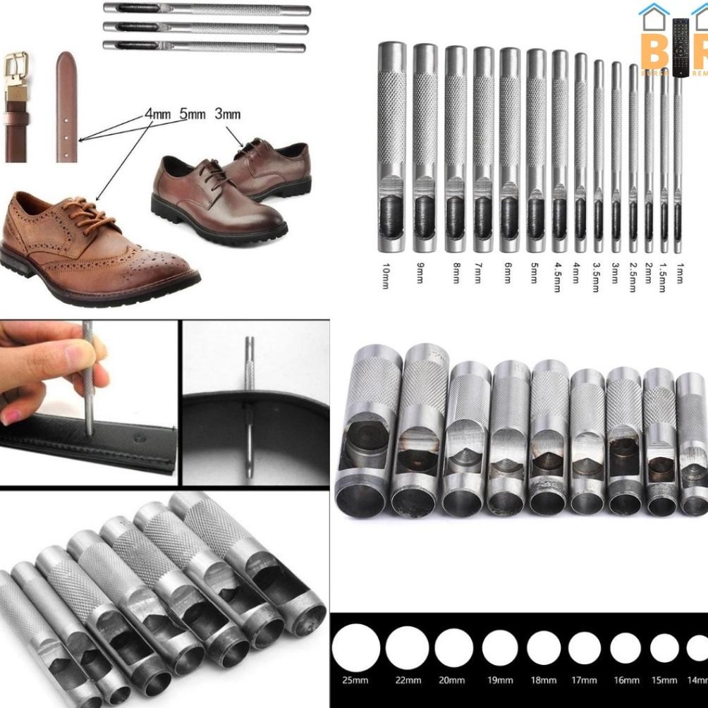 

Alat Pembolong Pelubang Kulit Sabuk Kerajinan Bestir Hollow Punch Pembuat Plong Lubang 1MM - 25MM