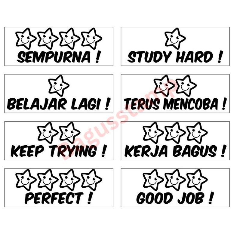 

Stempel Guru Penilaian Bintang Teacher Stamp Star Rewards SD TK Anak [GANTUNGAN KUNCI]