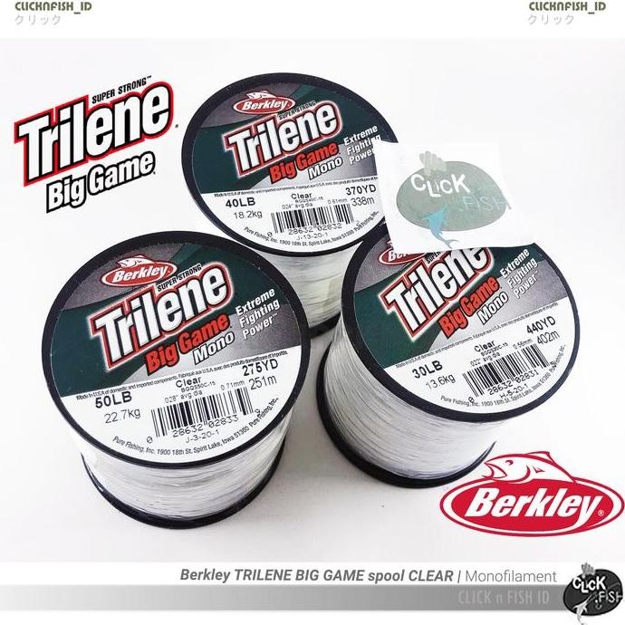 Senar Berkley TRILENE BIG GAME Clear Mono - USA 8 10 12 20 30 40 50 LB
