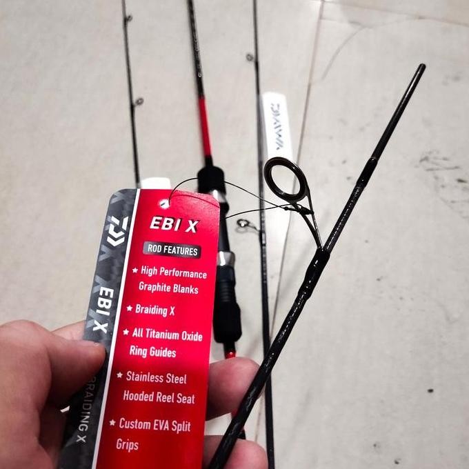 joran pancing daiwa ebi x 502 atau 562 ulxs 150 cm atau 165 cm carbon