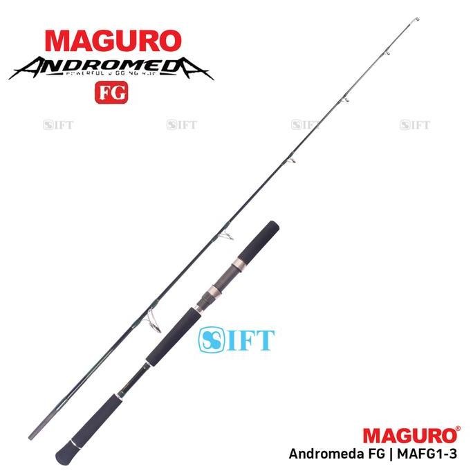 Joran Maguro ANDROMEDA FG | Fuji Guides & Seat | Laut Jigging Dasaran | PE 1 2 3 4 5 6