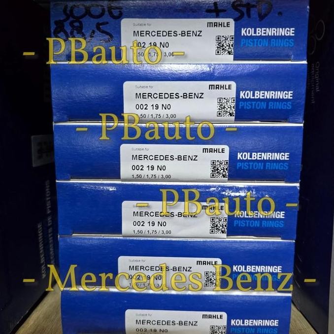 Ring Seher 300e w124 STD Merk MAHLE Boxer / Ring Seker Piston Mercy