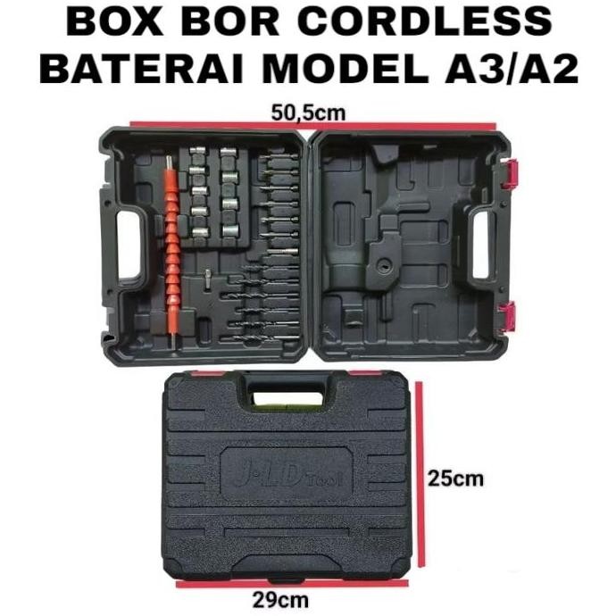 Koper Box Tools J.Ld Tool Dan Aksesoris Bor Cordless Baterai 12V