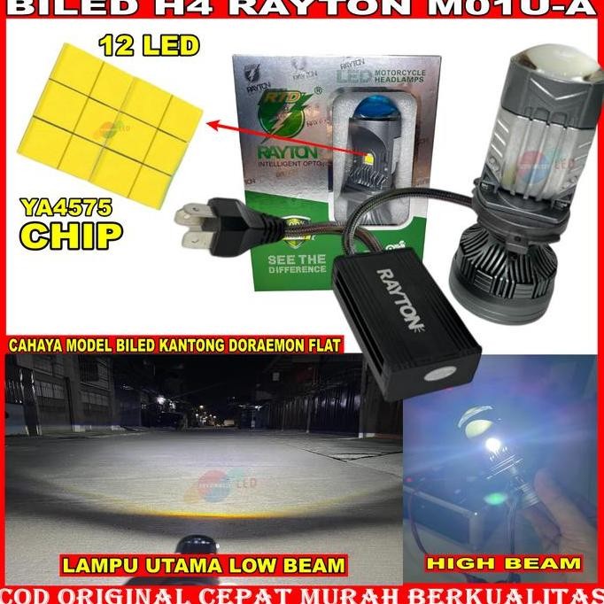 Mini LED Projector Headlamp Rayton H4 M01U RTD Bluelens Mobil Motor BILED Matrix