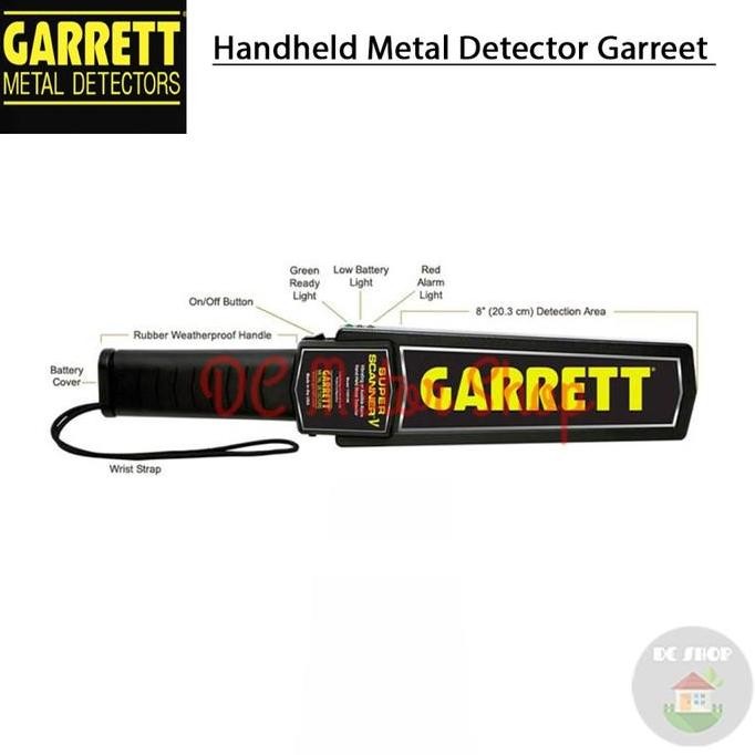 Handheld Metal Detector Metal Alat Deteksi Logam Emas Garrett Original Kualitas Terbaik Harga Termur