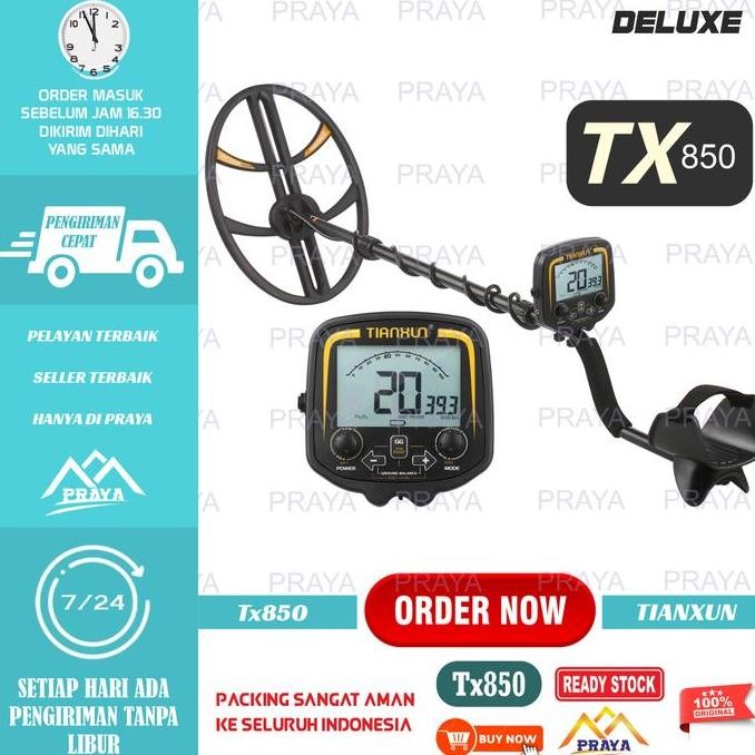 Professional Metal Detector Tx850 Underground Alat Pencari Emas Tx-850 Kualitas Terbaik Harga Termur