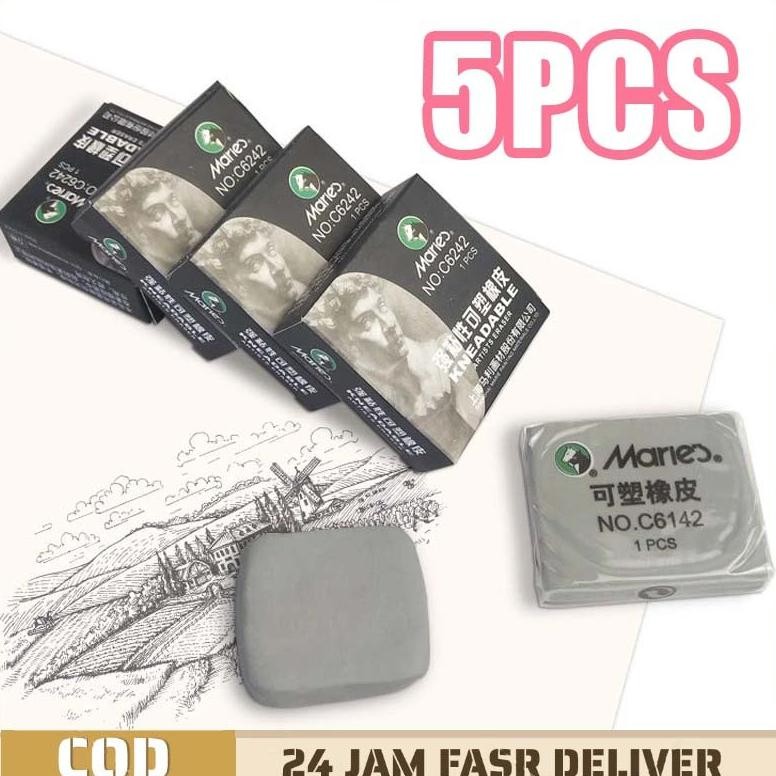 

5pcs Eraser Kneadable Adhesi Yang Kuat Seni Menggambar Sketsa Kneable Eraser Penghapus Yg Bisa Di Bentuk Kneadable Eraser Playdough Plastisin DiM