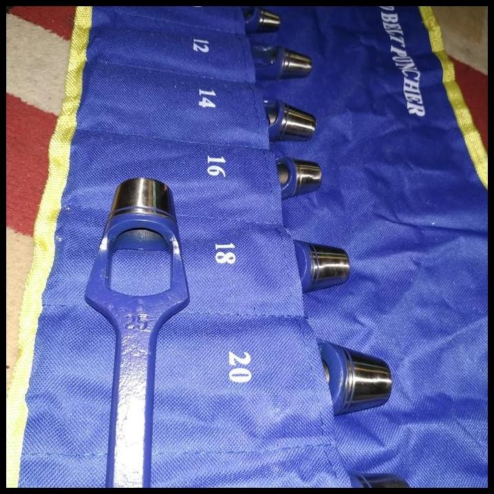 

Alat Pembolong Plat Plong Set - Hollow Punch Set 14 Pcs