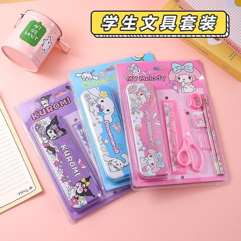

{Sanrio} Set Alat Tulis Lengkap Kotak Pensil Lucu dan Unik Katakter Sanrio Melody/Cinnamoroll DiM