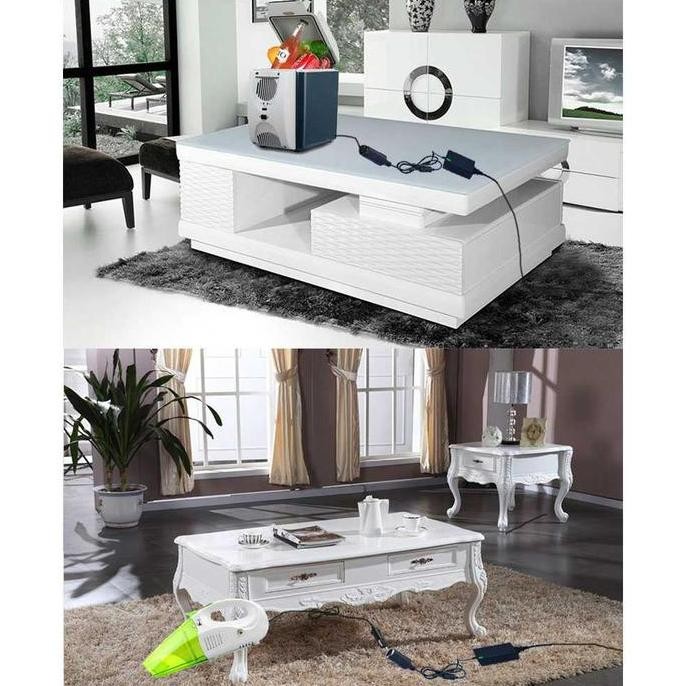 Adaptor AC ke DC 10A Pompa Ban Mobil Vacuum Cleaner Konverter