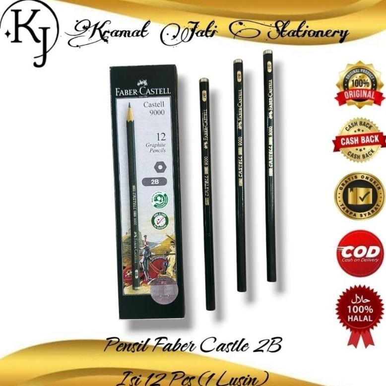 

FABER-CASTELL Pensil 2B Isi 12 Pcs (1 Lusin) DiM