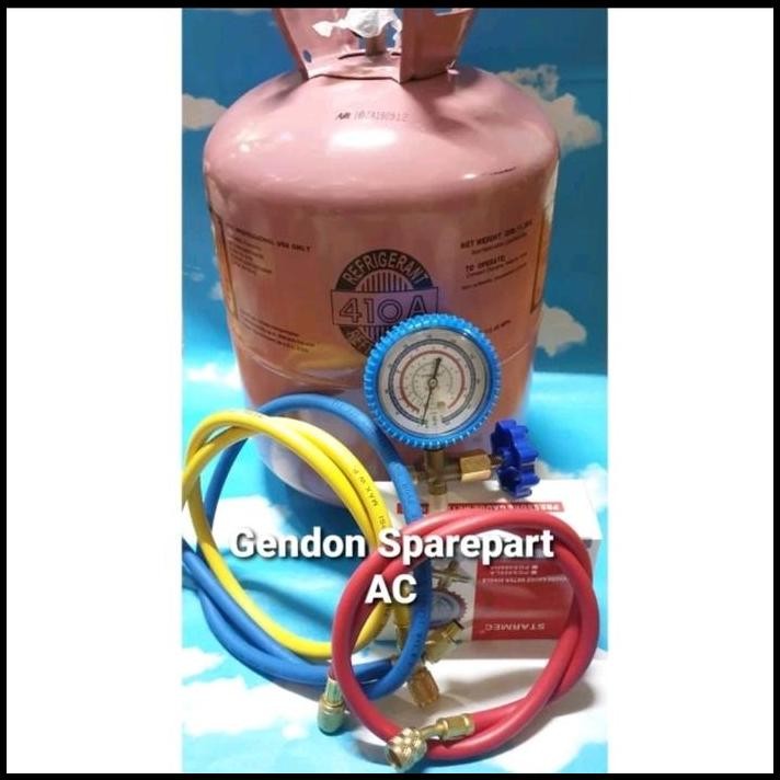 Paket Freon Ac R410 Isi Freon 1Kg ( Refill ) AC Sepaket