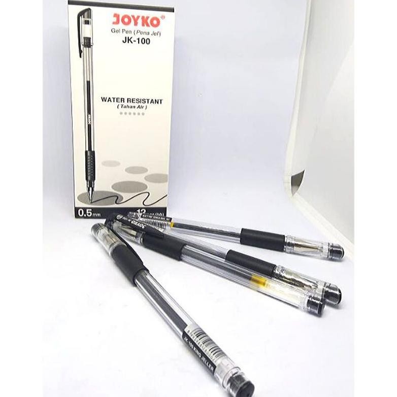 

Ballpoint-PULPEN - PENA - BOLPEN JOYKO JK-100 HITAM MURAH GEL PEN DiM