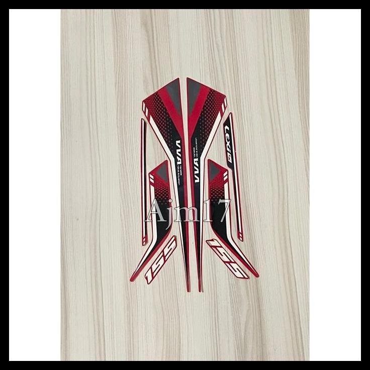 TERMURAH STIKER STRIPING MOTOR YAMAHA LEXI 2024 MERAH KUALITAS ORIGINAL 