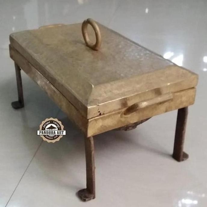 Cetakan kue pukis lubang 6 kuningan