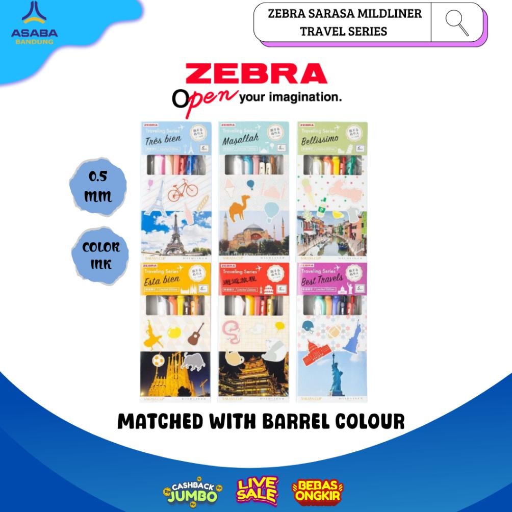 

Asaba Bandung - ZEBRA SARASA MILDLINER TRAVEL SERIES - LIMITED EDITION DiM