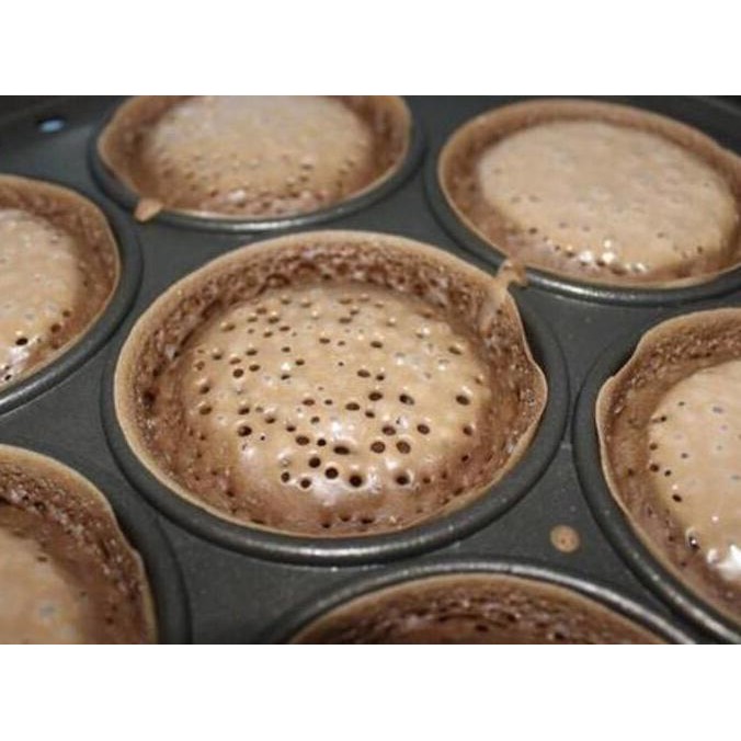 CETAKAN KUE LUMPUR MARTABAK MINI / CAKE PAN 7 LUBANG DATAR Q2