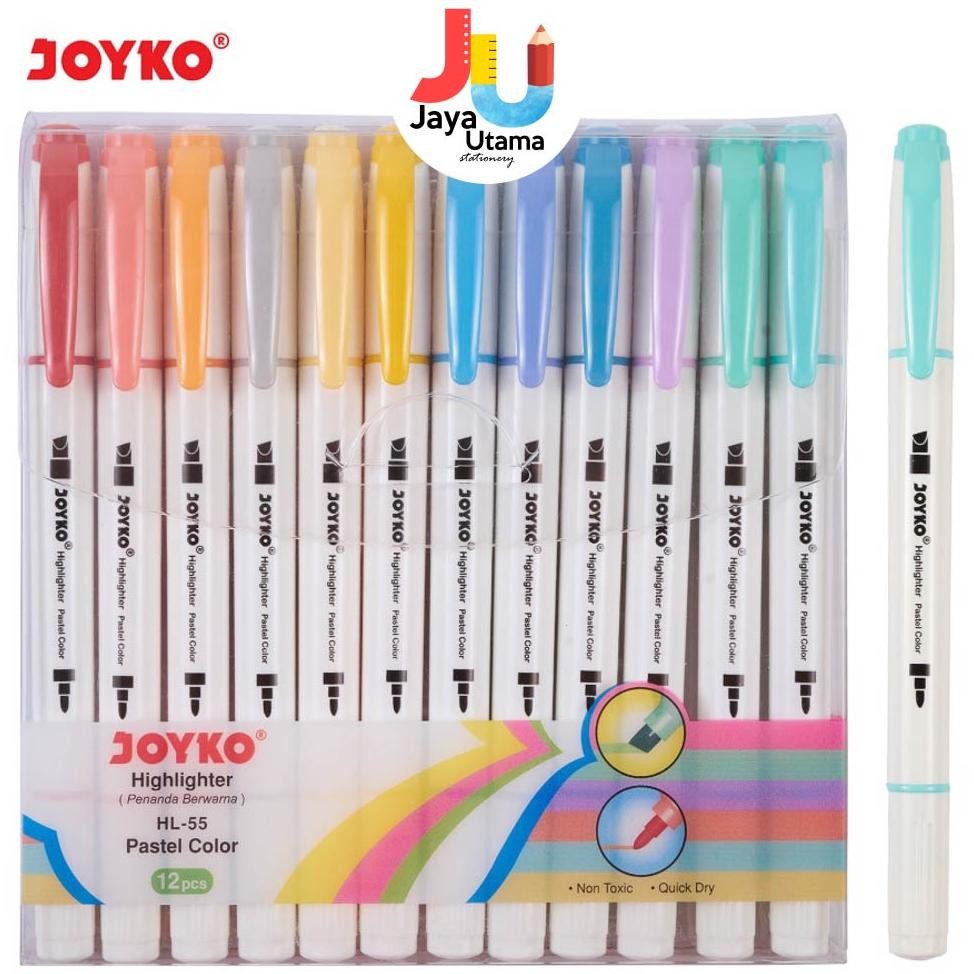 

Joyko Highlighter Penanda HL 55 1 Set 12 Pcs 12 Warna DiM