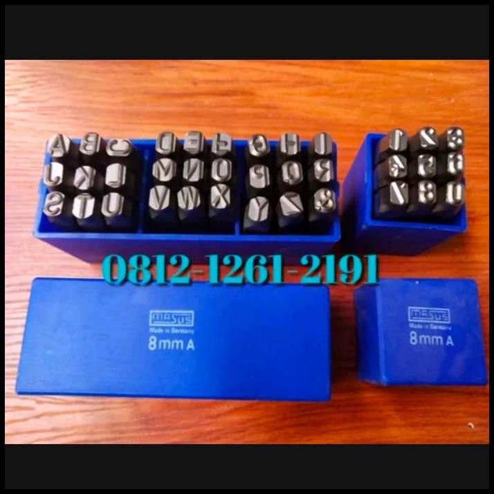 

MASUS Germany Huruf A-Z Ketok dan Angka 0-9 Ketok 8 Mm Stamp Punch