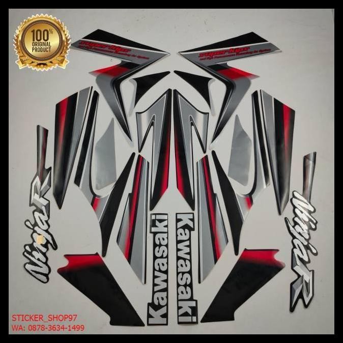 HOT DEAL (ORI) STRIPING KAWASAKI NINJA R 2010 2011 HITAM BERKUALITAS ORIGINAL 