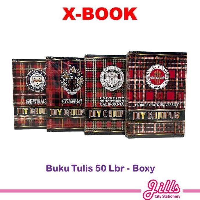 

X-BOOK Buku Tulis Boxy 50 Lembar PS