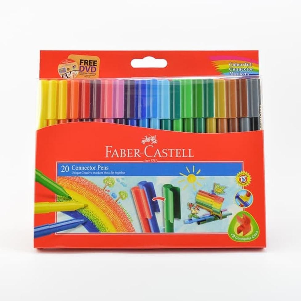 

Faber Castell Connector Pens 20 Color Spidol Warna Murah Berkualitas DiM