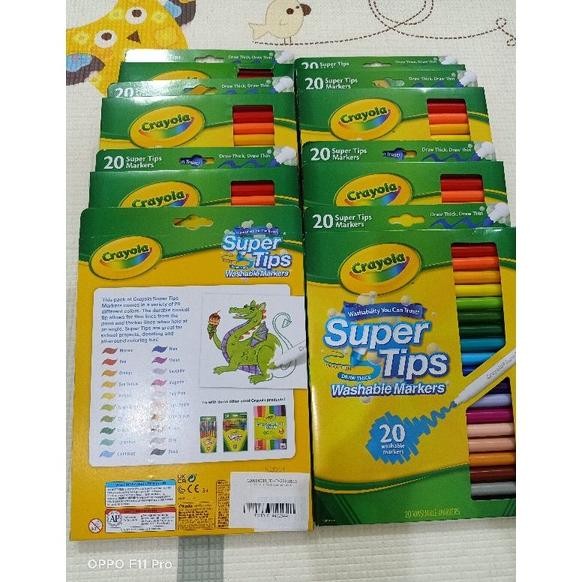 

Crayola Super Tips Washable Markers (Isi 20) / Spidol warna anak DiM