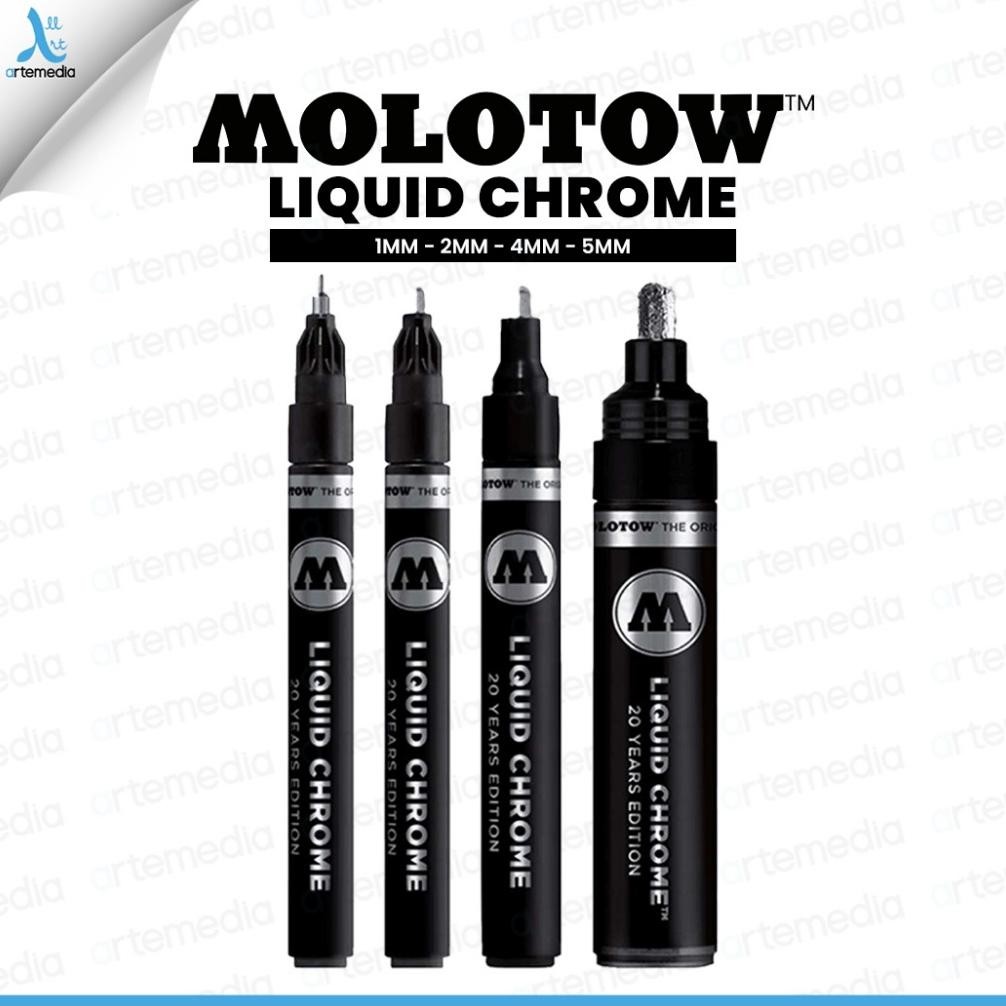 

Molotow Liquid Chrome Mirror Effect Cat Gundam Marker Spidol Permanen DiM