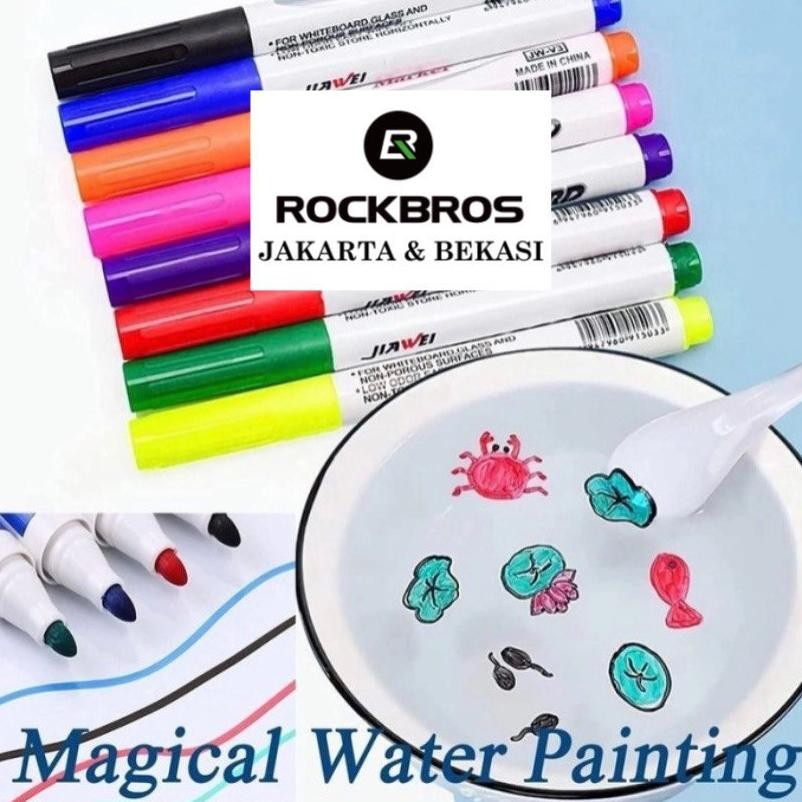

Mainan Spidol Air Ajaib Dan Sendok Mengapung Viral Floating Marker Magic Pen Anak Sensory Drawing Gambar Menggambar New Original DiM