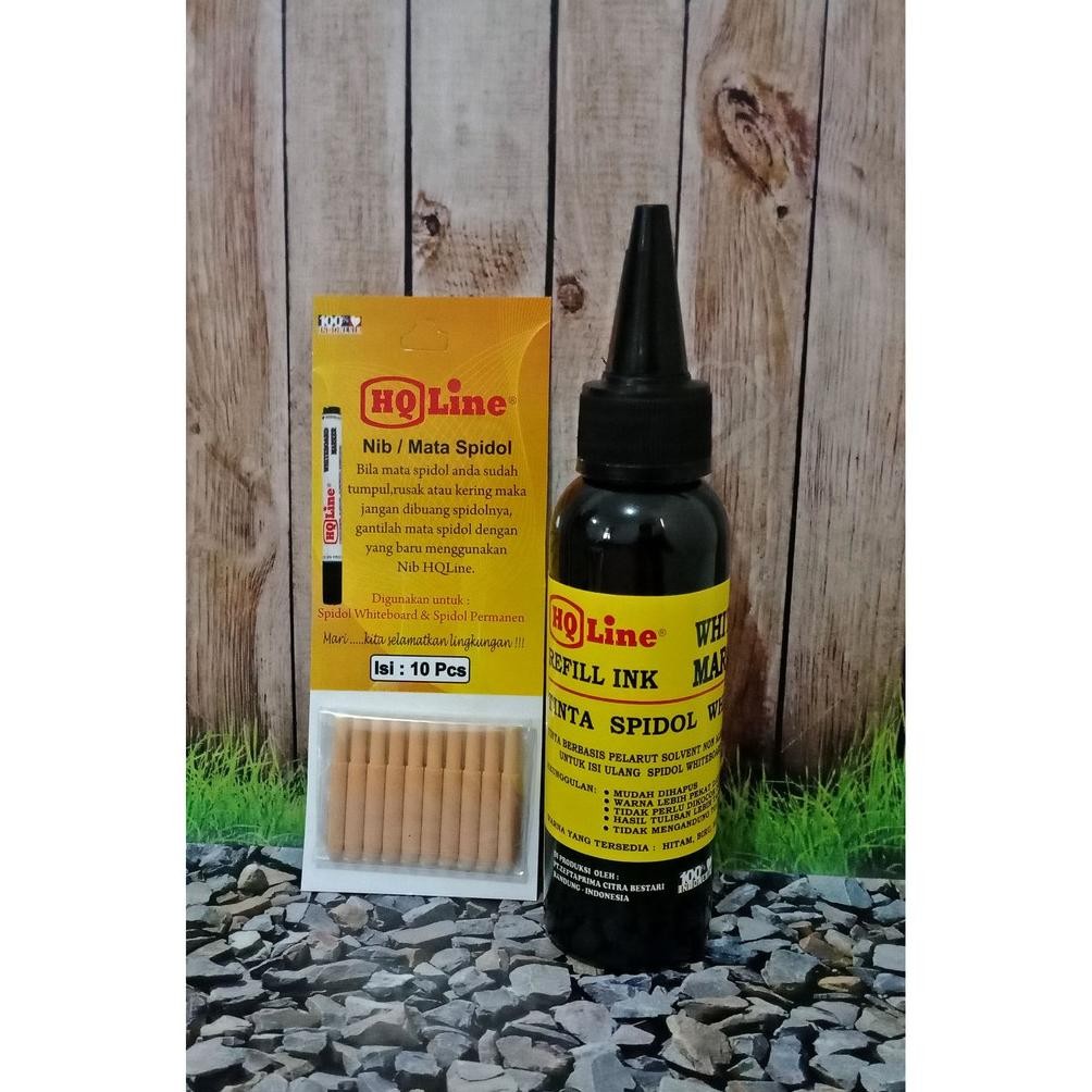 

Paket Mata Spidol + Tinta Spidol White Board HQ Line 100 ml DiM