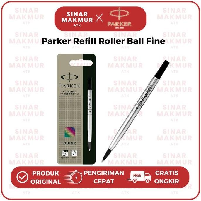 

Refill Roller Ball/Sign Pen Hitam/Biru F/Fine Blister Parker (Pcs) murah