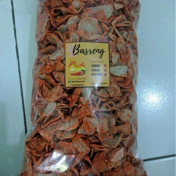 

Basreng ikan kiloan Keripik Snack Cemilan Pedas Asin