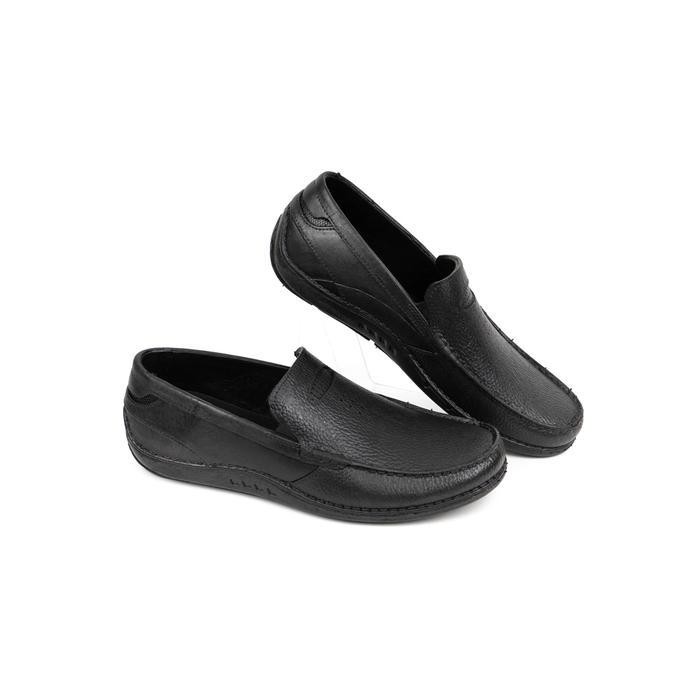 RS Sepatu pantofel Karet ATT SAB 355 Hitam Kerja Flat Shoes Pria