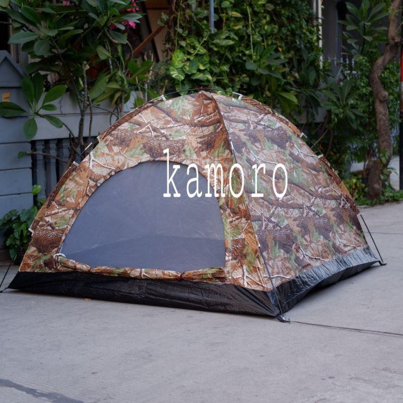 Tenda Camping Gunung Camo Loreng 200X200X135 Cm Kap 4 - 5 Orang Jy-50 New Best Quality 100% Original